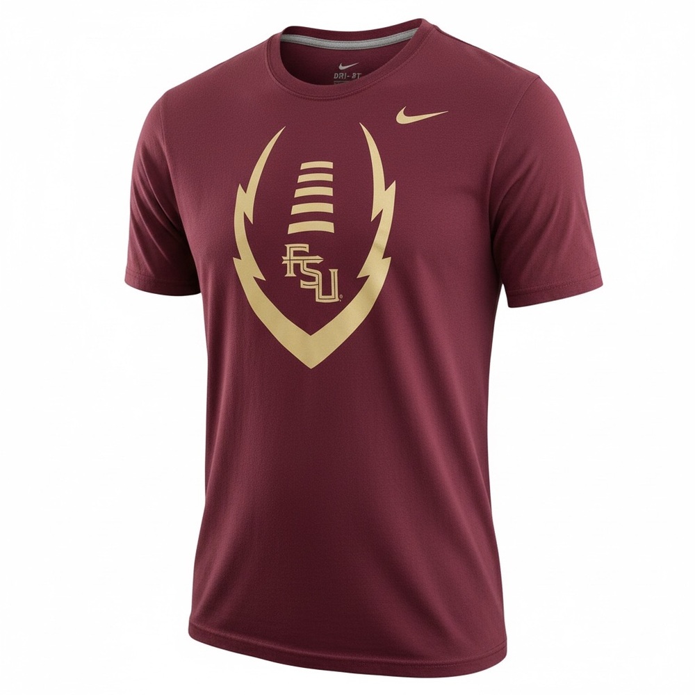 Nike Florida State Seminoles Dri-FIT Football Tee Garnet XL